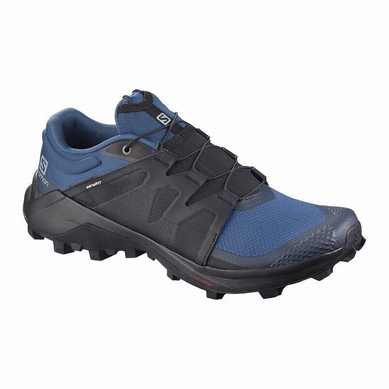 SALOMON WILDCROSS Philippines - Men's Trail Running Shoes - Navy/Black | 402816-PXU